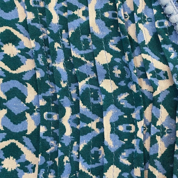 Goa Beachwear (Japna) Lightweight Tunic Beachy Print Fringe Neckline‎ Size M - Picture 6 of 8